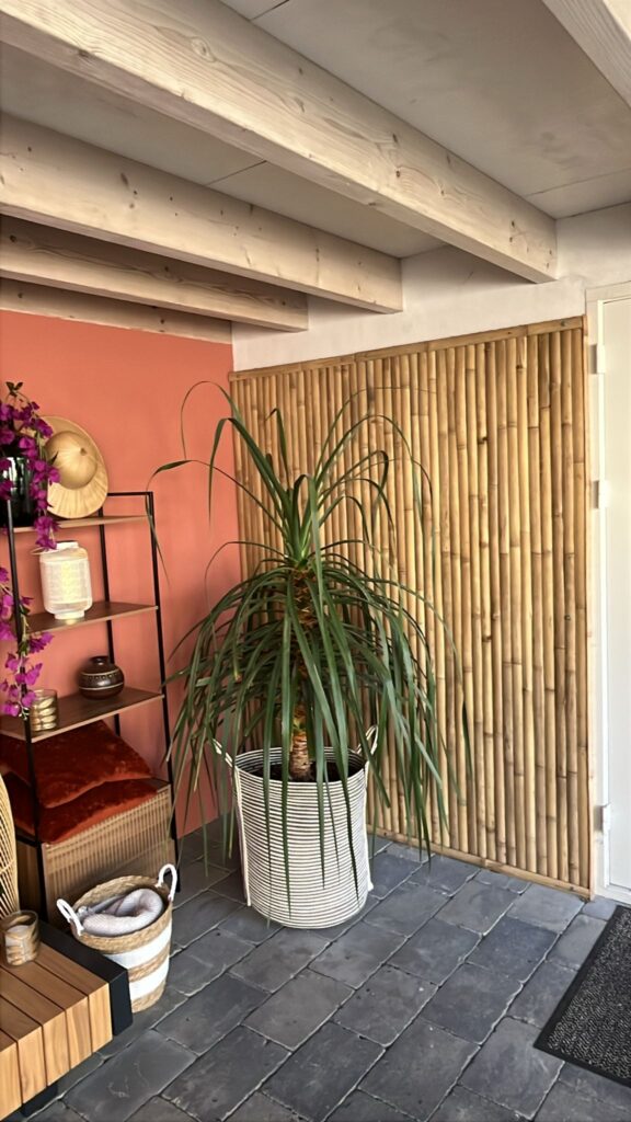 Recinzione in bambù Stripe - 90 x 180 cm - Naturale - Doghe verticali - Eviro Bambù