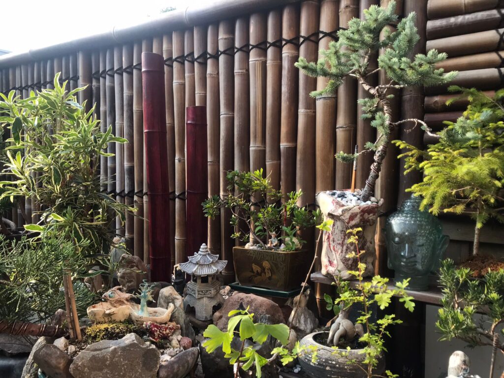 Recinzione in bambù semicircolare - 90 x 200 cm - Scuro - Eviro Bambù