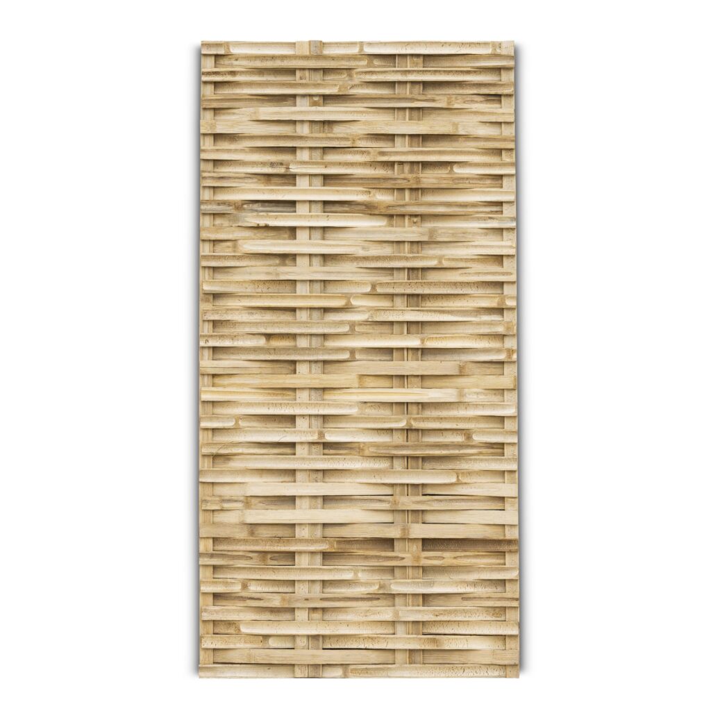Recinzione in bambù intrecciata orizzontale - 90 x 180 cm - Naturale - Eviro Bambù