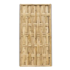 Recinzione in bambù intrecciato verticale - 90 x 180 cm - Naturale - Eviro Bambù