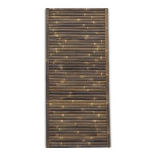 Steccato in bambù Stripe - 90 x 200 cm - Scuro - Doghe orizzontali - Eviro Bambù